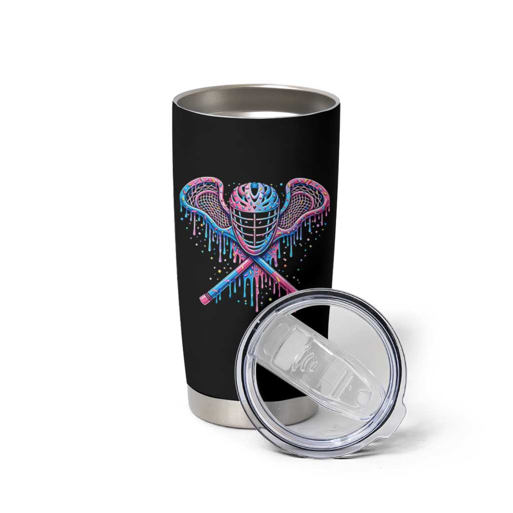 Lacrosse Drip Ice Cream Lax Helmet Sticks Sport Player Tumbler Cup