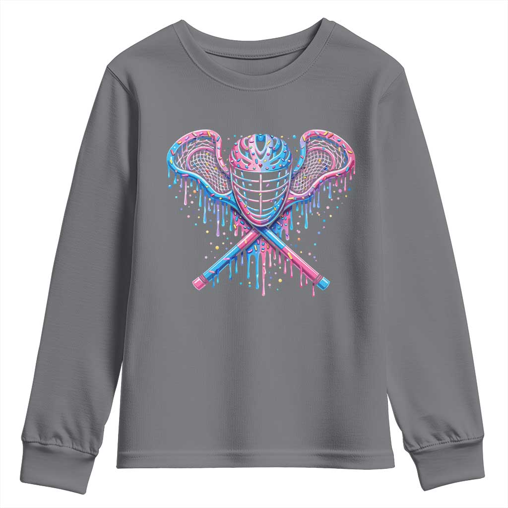 Lacrosse Drip Ice Cream Lax Helmet Sticks Sport Player Youth Sweatshirt