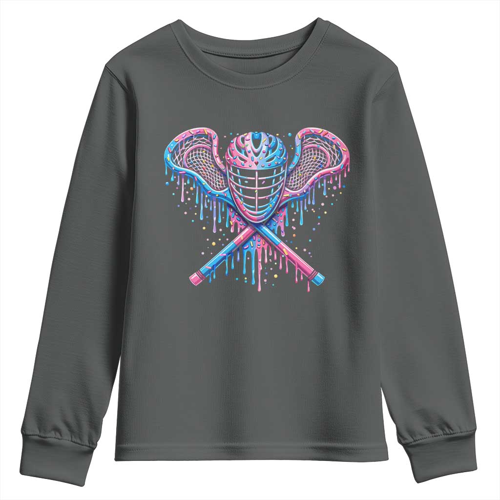 Lacrosse Drip Ice Cream Lax Helmet Sticks Sport Player Youth Sweatshirt
