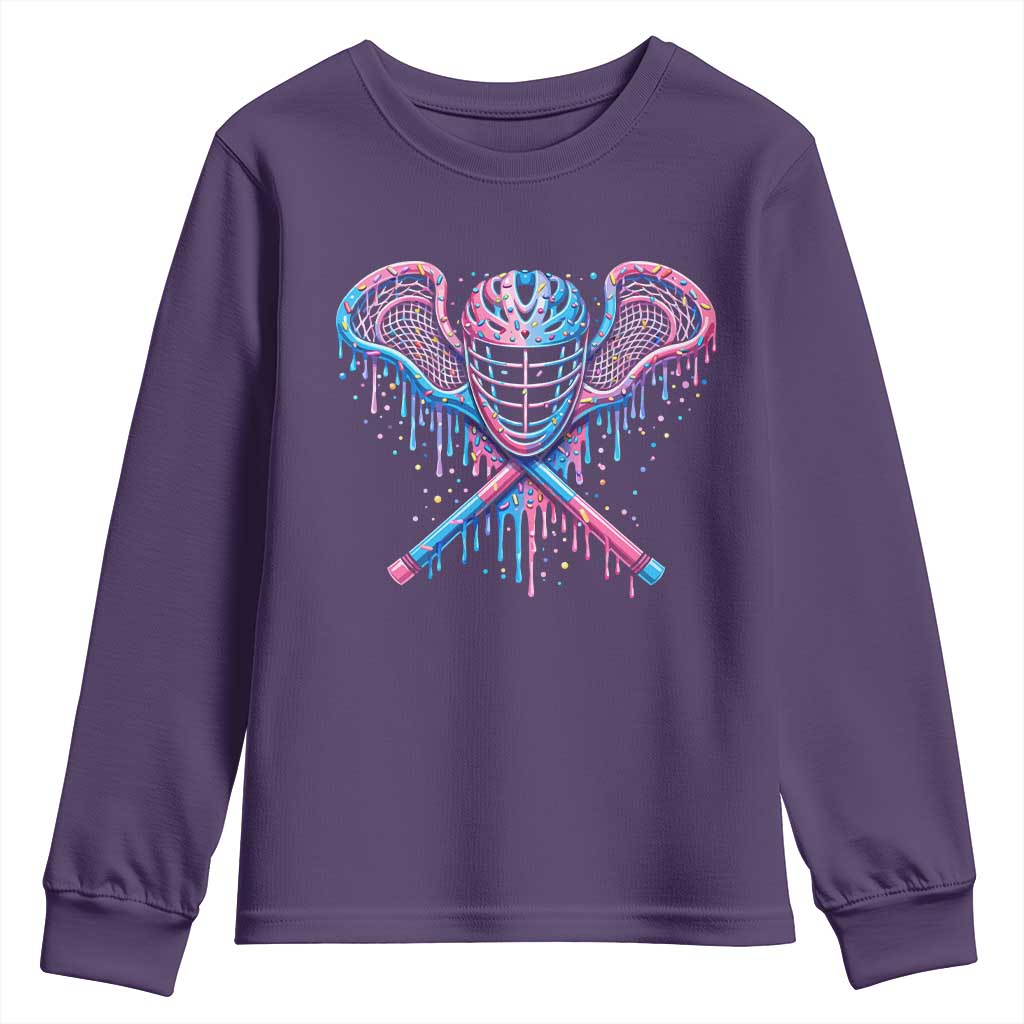 Lacrosse Drip Ice Cream Lax Helmet Sticks Sport Player Youth Sweatshirt