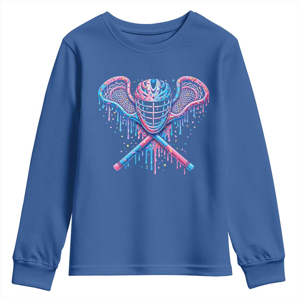 Lacrosse Drip Ice Cream Lax Helmet Sticks Sport Player Youth Sweatshirt