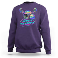 Respect The Crease Lacrosse Drip Sweatshirt Funny Lax Goalie