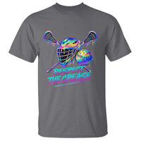 Respect The Crease Lacrosse Drip T Shirt Funny Lax Goalie