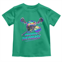 Respect The Crease Lacrosse Drip Toddler T Shirt Funny Lax Goalie