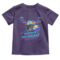 Respect The Crease Lacrosse Drip Toddler T Shirt Funny Lax Goalie