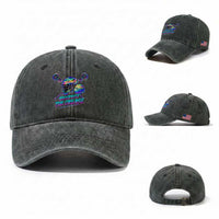 Respect The Crease Lacrosse Drip Washed Cotton Baseball Cap Funny Lax Goalie