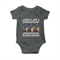 Baseball Raccoon Literally Just a Bleacher Creature Baby Onesie Funny Trash Panda At Ballfield