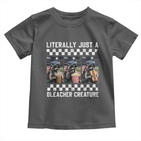 Baseball Raccoon Literally Just a Bleacher Creature Toddler T Shirt Funny Trash Panda At Ballfield