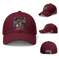 Baseball Raccoon Literally Just a Bleacher Creature Baseball Cap Funny Trash Panda Drinking Iced Coffee Ballfield