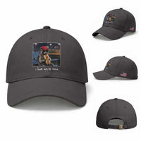 Baseball Raccoon I Live Here Now Baseball Cap Funny Trash Panda Eating Hot Dog Ballfield