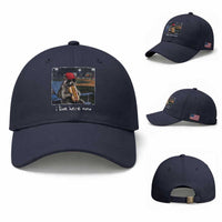 Baseball Raccoon I Live Here Now Baseball Cap Funny Trash Panda Eating Hot Dog Ballfield