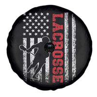 Lacrosse American Flag Lax Men 4th of July Spare Tire Cover