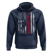 Lacrosse American Flag Lax Men 4th of July Hoodie