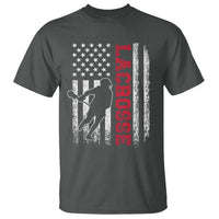 Lacrosse American Flag Lax Men 4th of July T Shirt