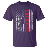 Lacrosse American Flag Lax Men 4th of July T Shirt
