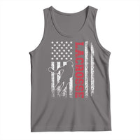 Lacrosse American Flag Lax Men 4th of July Tank Top