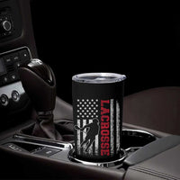 Lacrosse American Flag Lax Men 4th of July Tumbler Cup