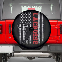 Lacrosse American Flag Lax Women 4th of July Spare Tire Cover