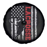 Lacrosse American Flag Lax Women 4th of July Spare Tire Cover
