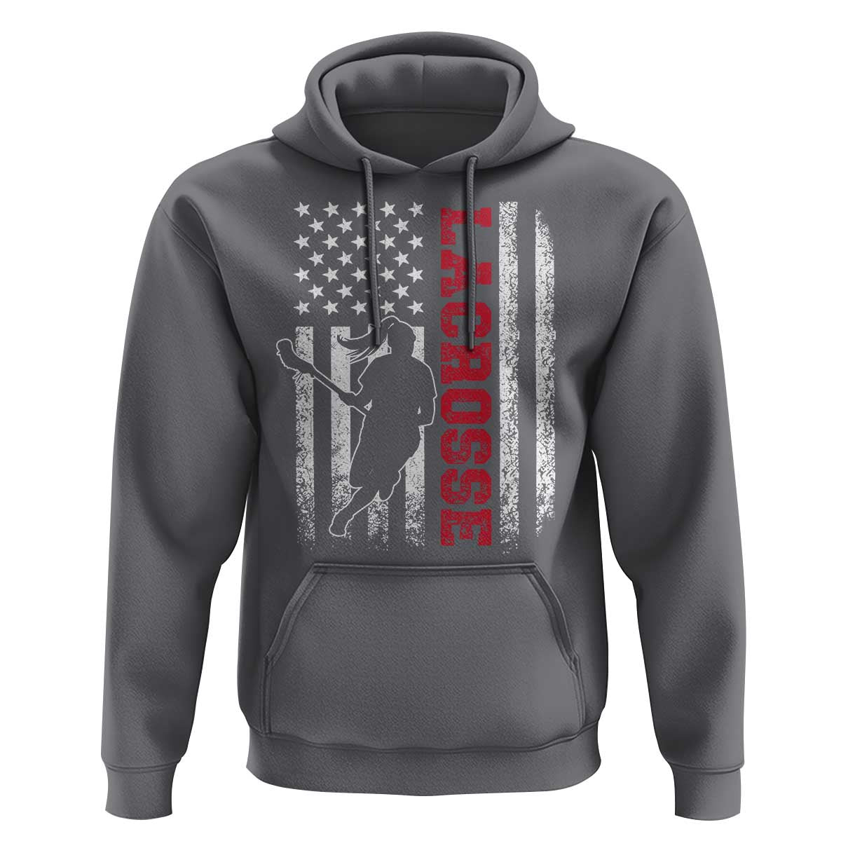 Lacrosse American Flag Lax Women 4th of July Hoodie