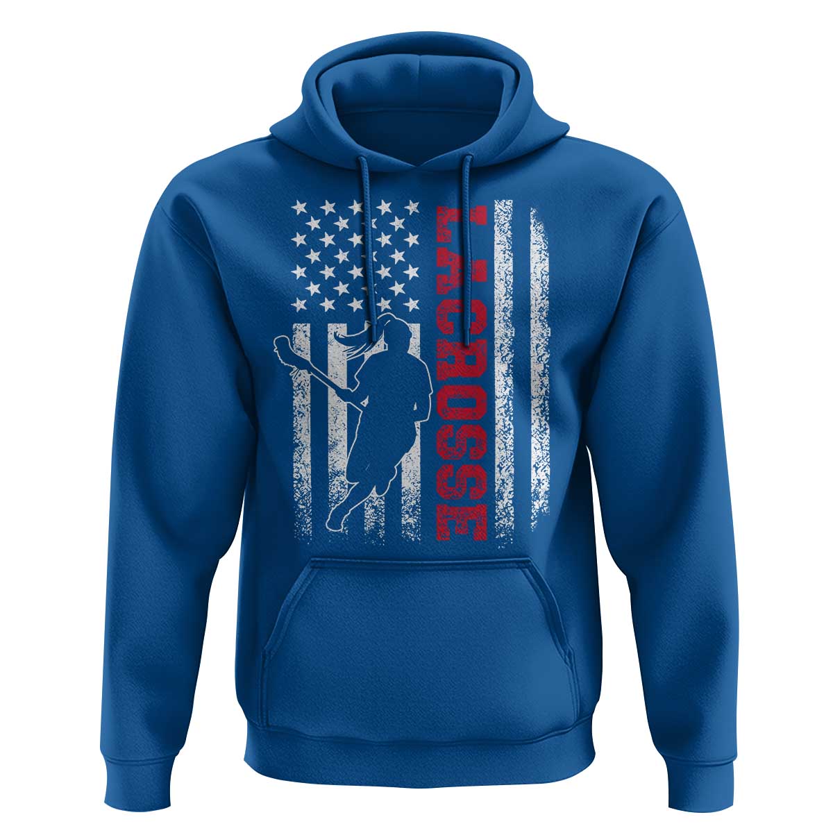 Lacrosse American Flag Lax Women 4th of July Hoodie