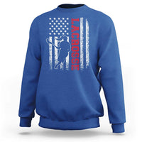 Lacrosse American Flag Lax Women 4th of July Sweatshirt