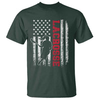 Lacrosse American Flag Lax Women 4th of July T Shirt