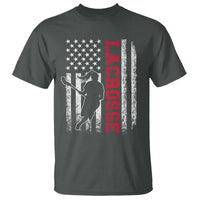Lacrosse American Flag Lax Women 4th of July T Shirt