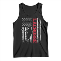 Lacrosse American Flag Lax Women 4th of July Tank Top