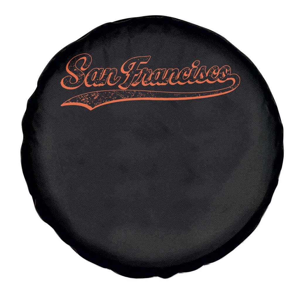 San Francisco Sports Script Retro Baseball Lovers Proud City Spare Tire Cover