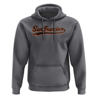 San Francisco Sports Script Retro Baseball Lovers Proud City Hoodie