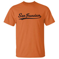 San Francisco Sports Script Retro Baseball Lovers Proud City T Shirt