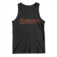San Francisco Sports Script Retro Baseball Lovers Proud City Tank Top