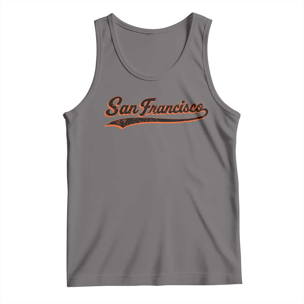 San Francisco Sports Script Retro Baseball Lovers Proud City Tank Top