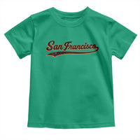 San Francisco Sports Script Retro Baseball Lovers Proud City Toddler T Shirt