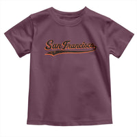 San Francisco Sports Script Retro Baseball Lovers Proud City Toddler T Shirt