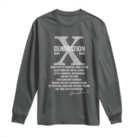 Proud Gen X 1965 to 1980 Long Sleeve Shirt Vintage Generation X