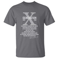Proud Gen X 1965 to 1980 T Shirt Vintage Generation X