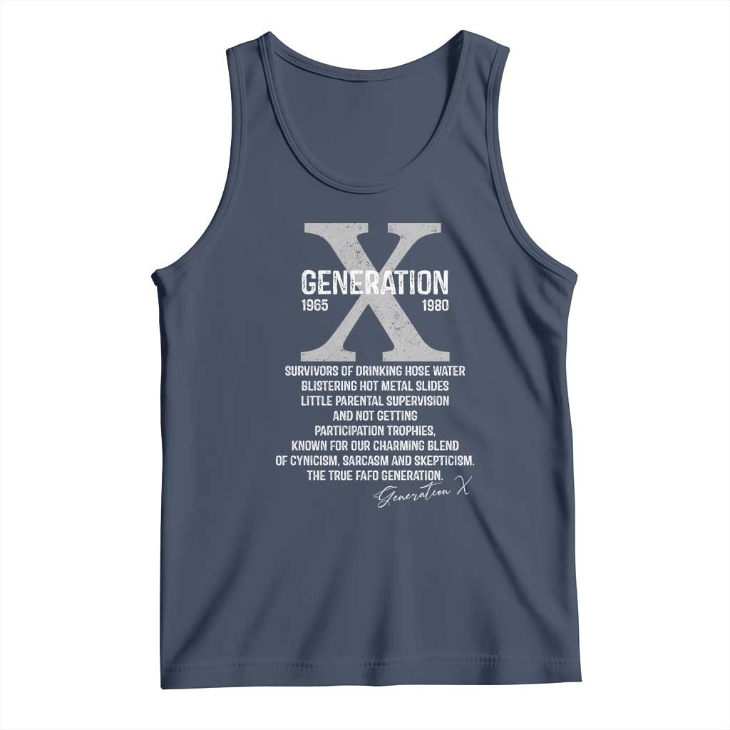 Proud Gen X 1965 to 1980 Tank Top Vintage Generation X