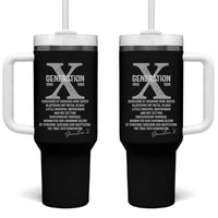 Proud Gen X 1965 to 1980 Tumbler With Handle Vintage Generation X