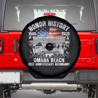 Omaha Beach D Day 81 ST Anniversary Honor History Normandy Spare Tire Cover American Flag WWII