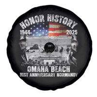 Omaha Beach D Day 81 ST Anniversary Honor History Normandy Spare Tire Cover American Flag WWII