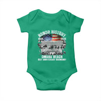 Omaha Beach D Day 81 ST Anniversary Honor History Normandy Baby Onesie American Flag WWII