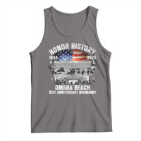 Omaha Beach D Day 81 ST Anniversary Honor History Normandy Tank Top American Flag WWII