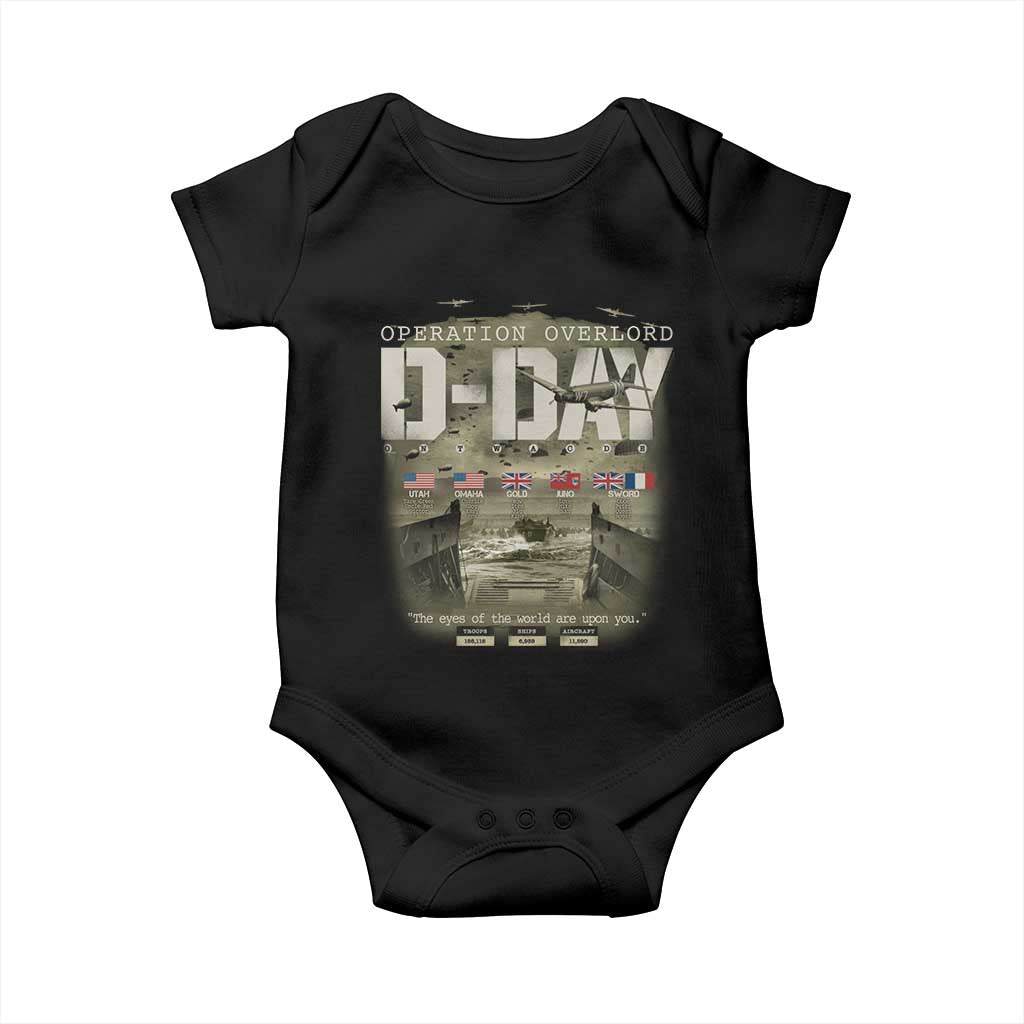 Operation Overlord D Day Normandy WWII Baby Onesie