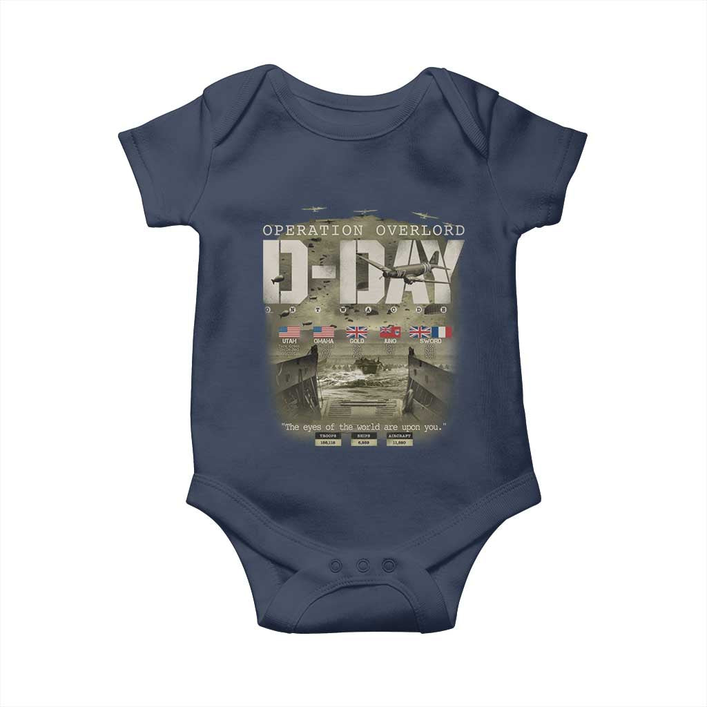 Operation Overlord D Day Normandy WWII Baby Onesie