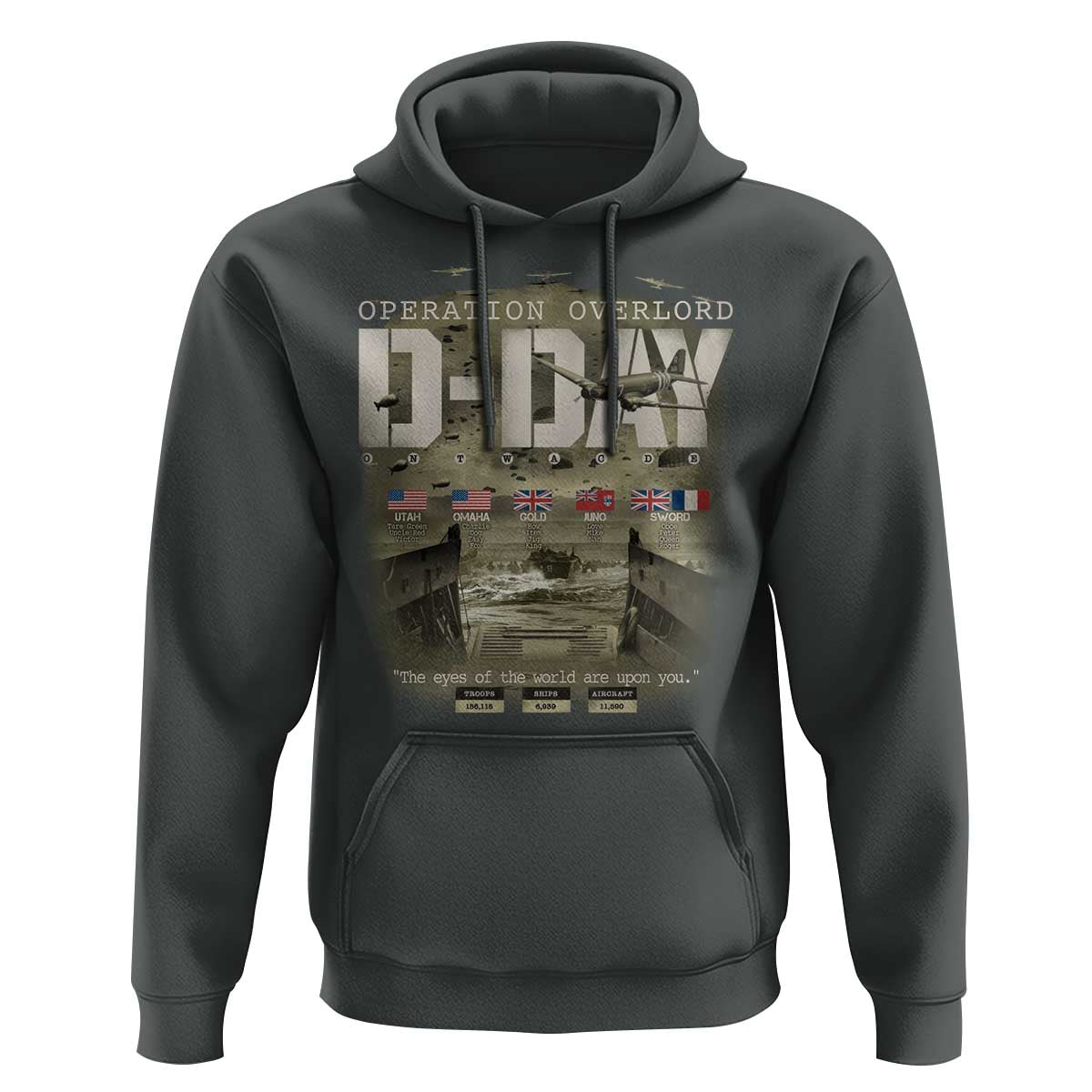Operation Overlord D Day Normandy WWII Hoodie