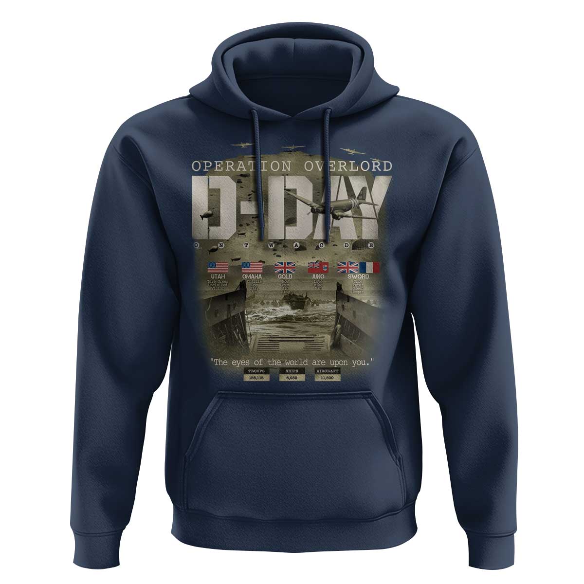 Operation Overlord D Day Normandy WWII Hoodie