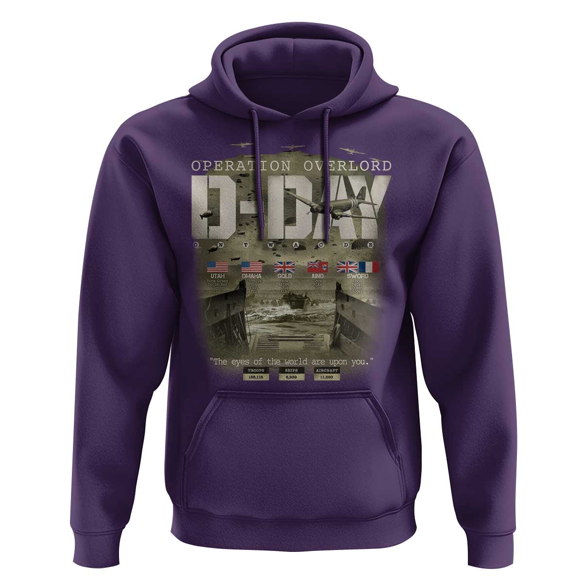 Operation Overlord D Day Normandy WWII Hoodie