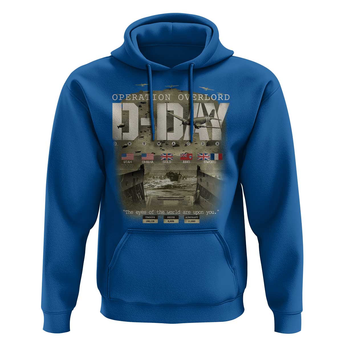 Operation Overlord D Day Normandy WWII Hoodie